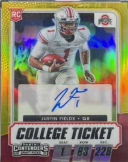 Justin Fields [Autograph Premium Gold] #104