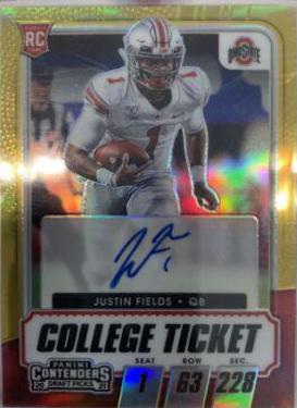 Justin Fields [Autograph Premium Gold] #104C
