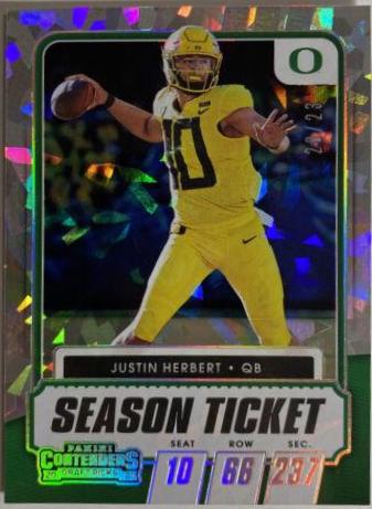 Justin Herbert [Cracked Ice Ticket] #11