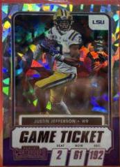 Justin Jefferson [Cracked Ice Ticket] #30