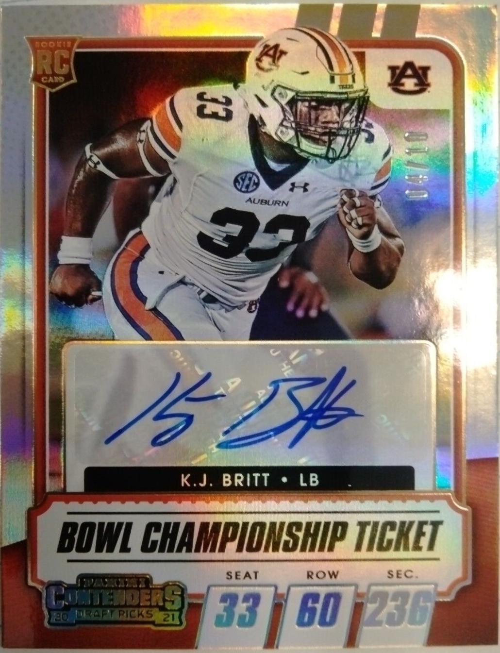 K. J. Britt [Autograph Blue] #173