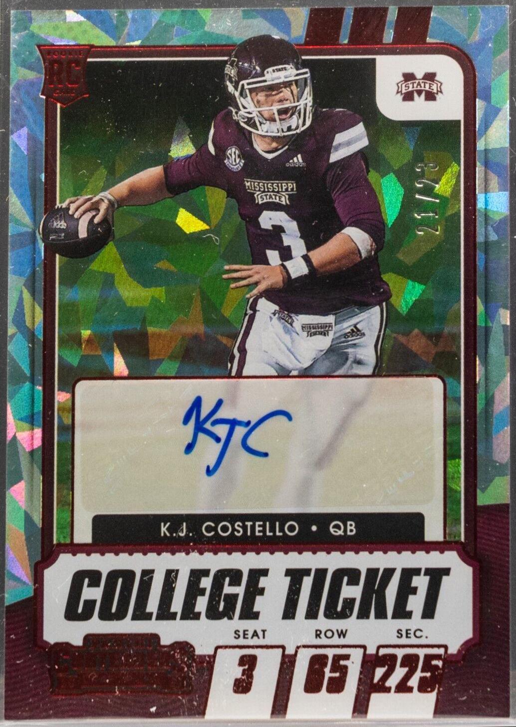 K. J. Costello [Autograph Red Cracked Ice] #304
