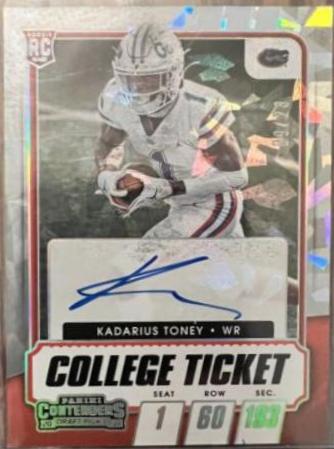 Kadarius Toney [Autograph Cracked Ice Ticket] #105