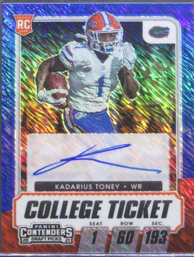 Kadarius Toney [Autograph Premium Blue Shimmer] #105C
