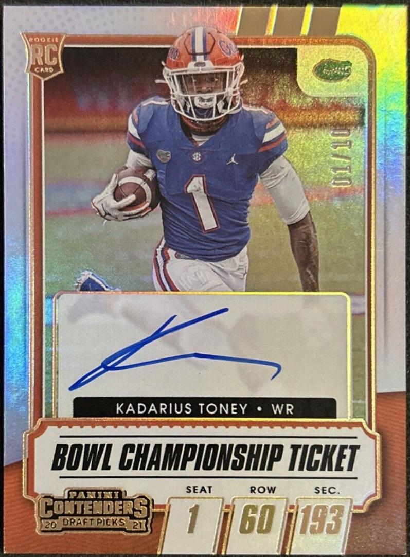 Kadarius Toney [Autograph Premium Gold] #105