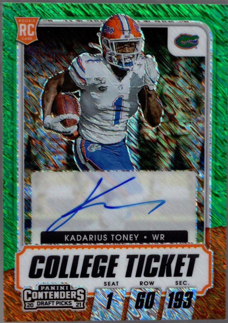Kadarius Toney [Autograph Premium Green Shimmer] #105
