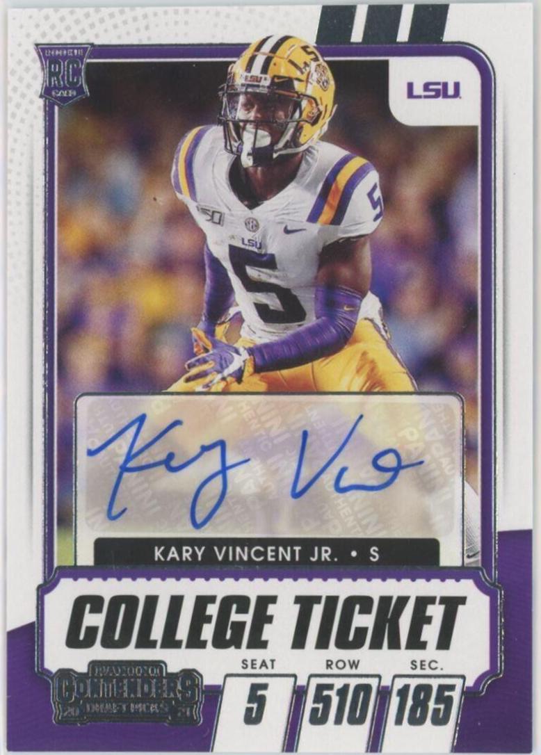 Kary Vincent Jr. [Autograph Campus Ticket] #259