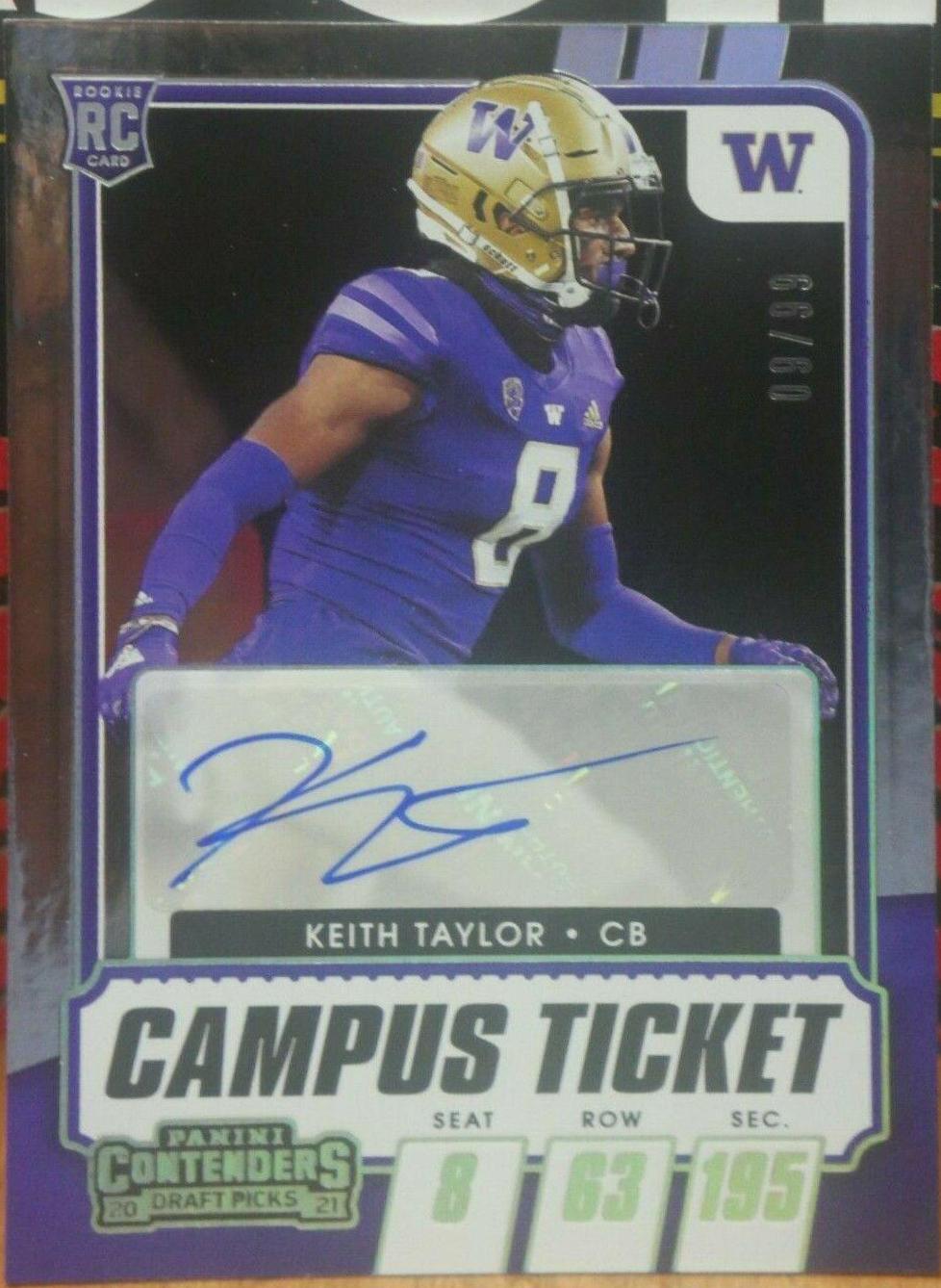 Keith Taylor [Autograph Campus Ticket] #294