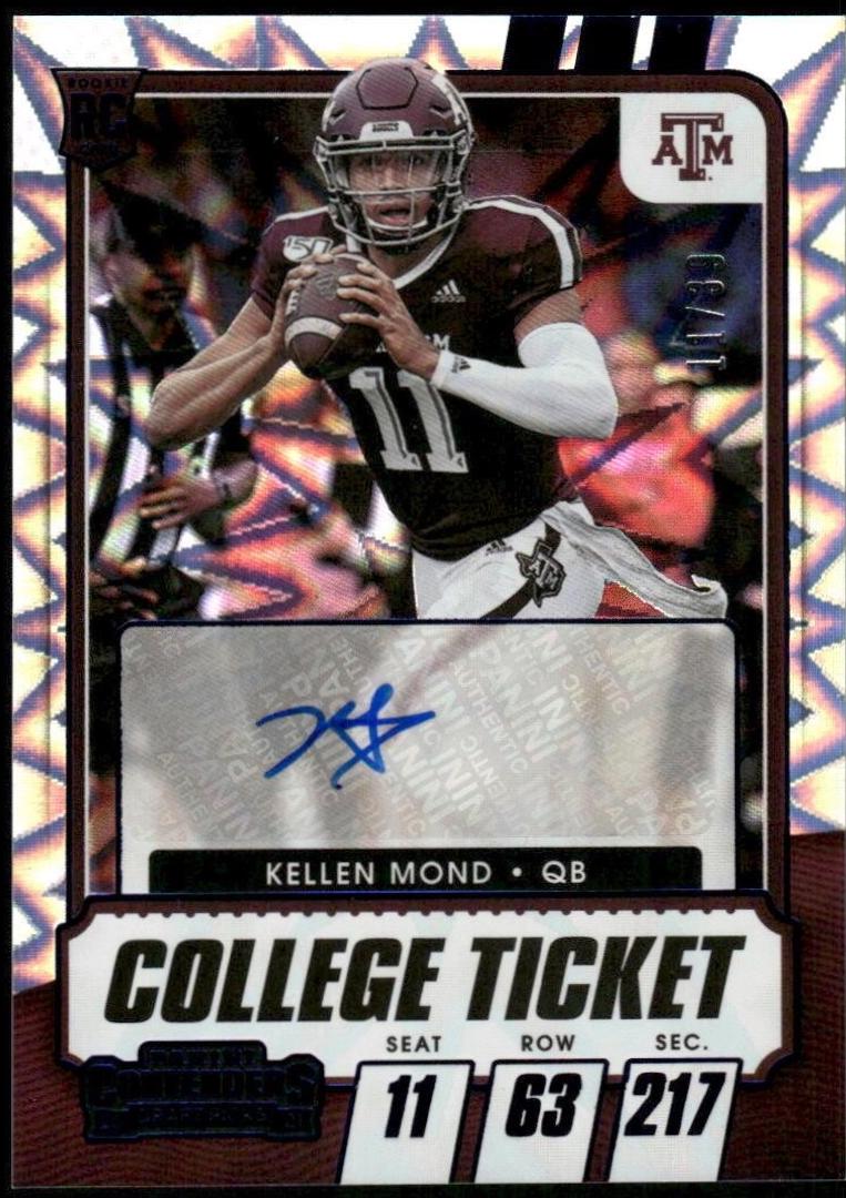 Kellen Mond [Autograph Blue Explosion] #127
