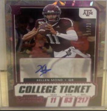 Kellen Mond [Autograph Campus Ticket] #127