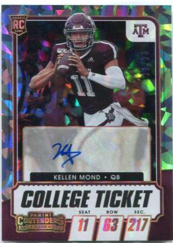 Kellen Mond [Autograph Gold Cracked Ice] #127