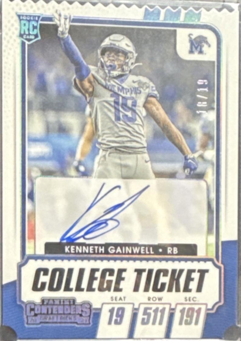 Kenneth Gainwell [Autograph Stub] #108