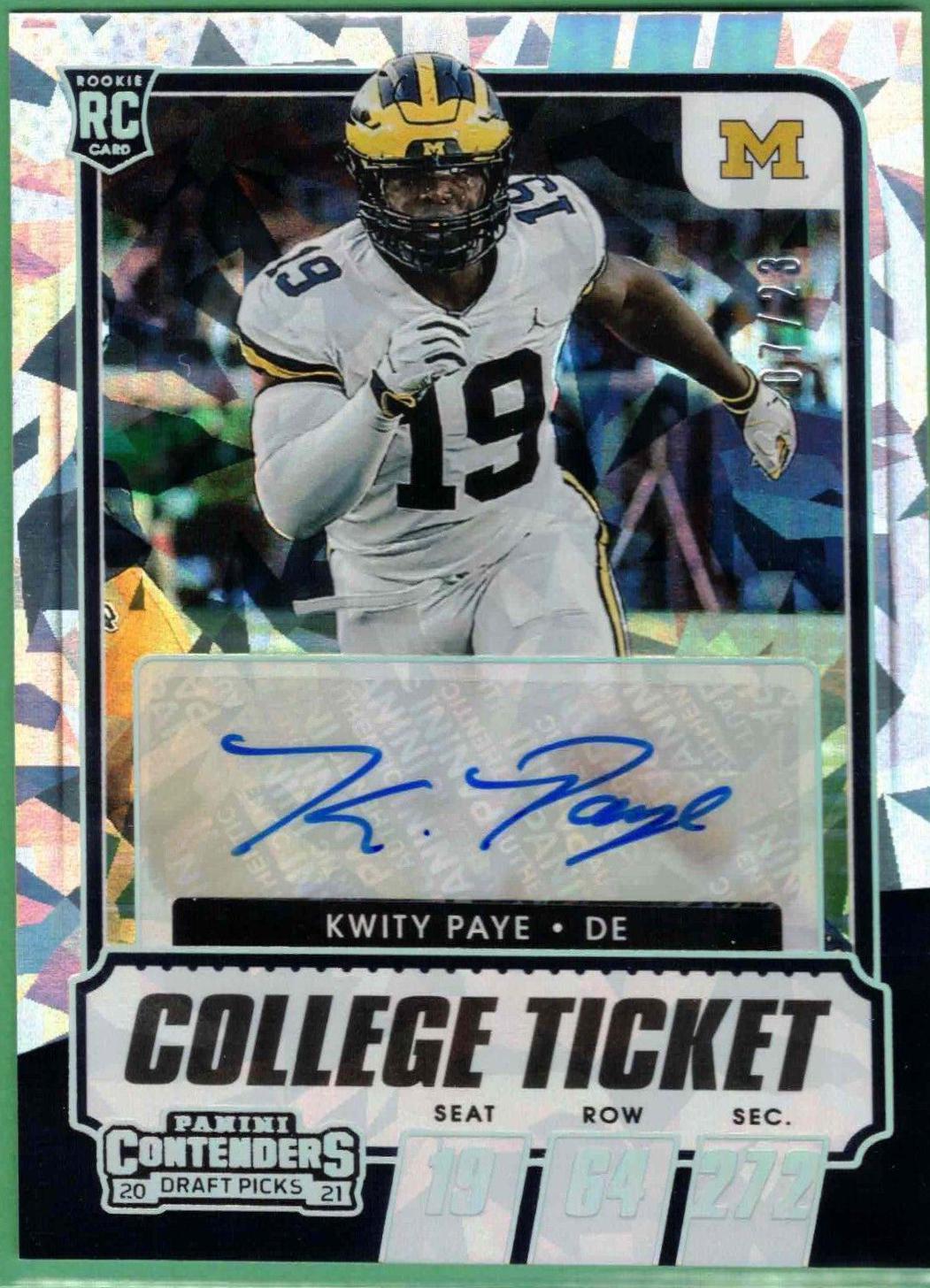 Kwity Paye [Autograph Cracked Ice Ticket] #154