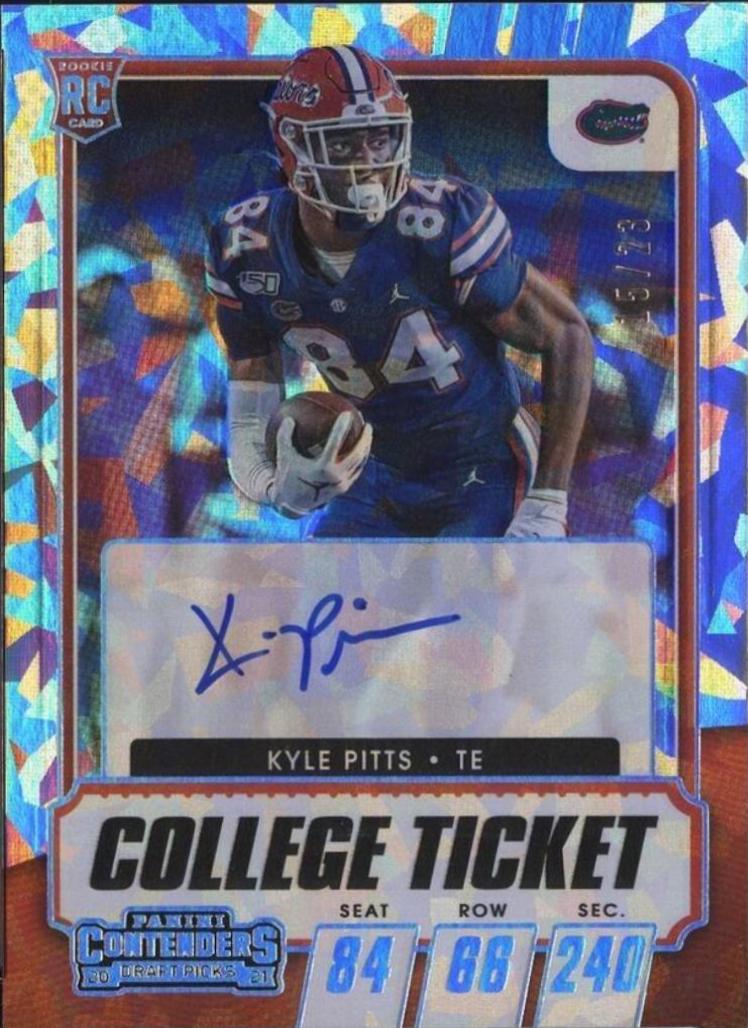 Kyle Pitts [Autograph Cracked Ice Ticket] #114