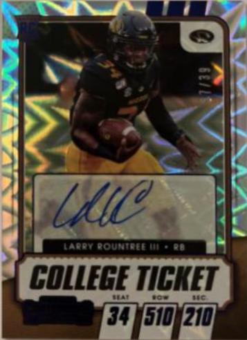 Larry Rountree III [Autograph Blue Explosion] #174