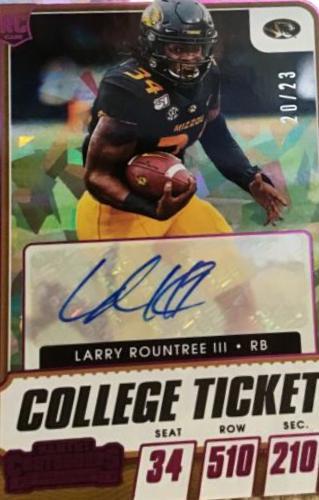 Larry Rountree III [Autograph Cracked Ice Ticket] #174
