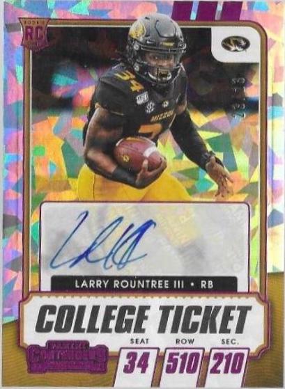 Larry Rountree III [Autograph Pink Cracked Ice] #174