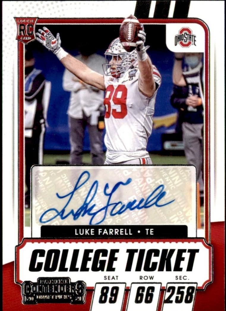 Luke Farrell [Autograph Bowl Championship Ticket] #181