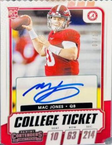 Mac Jones [Autograph Bowl Championship Ticket] #111