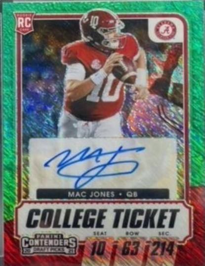Mac Jones [Autograph Premium Green Shimmer] #111