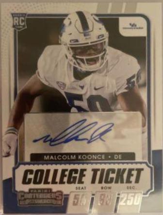 Malcolm Koonce [Autograph Campus Ticket] #292