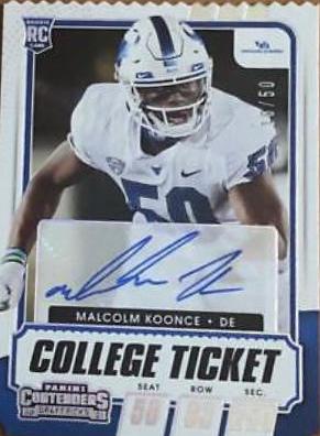 Malcolm Koonce [Autograph Stub] #292