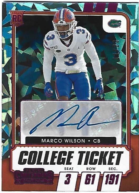 Marco Wilson [Autograph Cracked Ice Ticket] #210