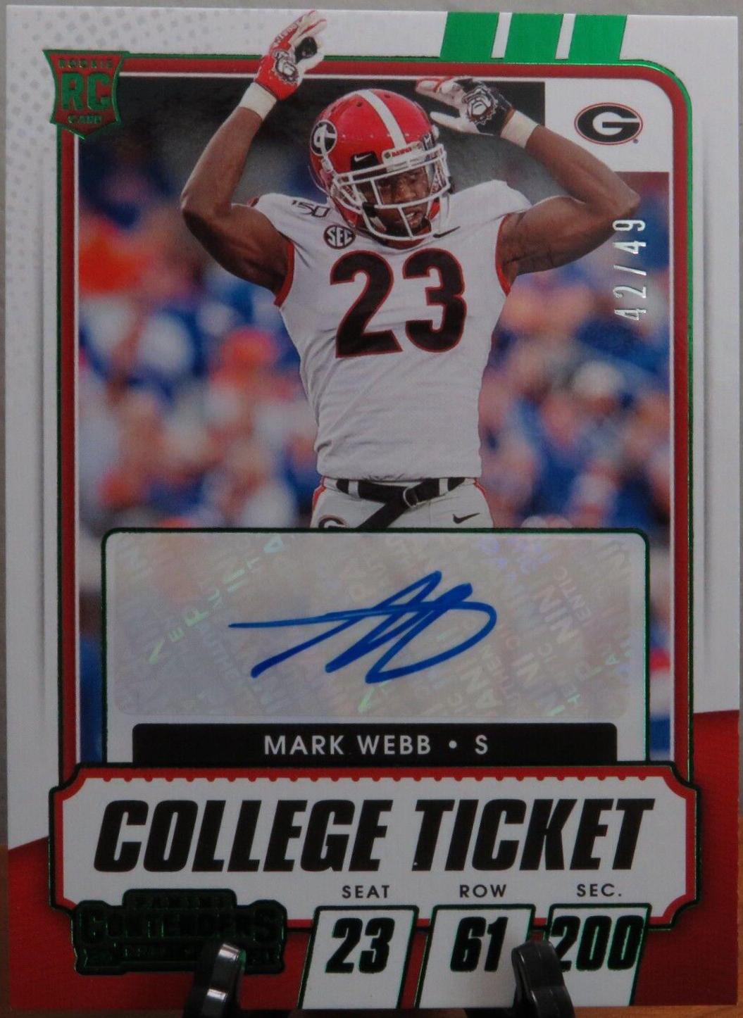 Mark Webb [Autograph Green] #248
