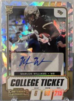 Marlon Williams [Autograph Gold Cracked Ice] #310