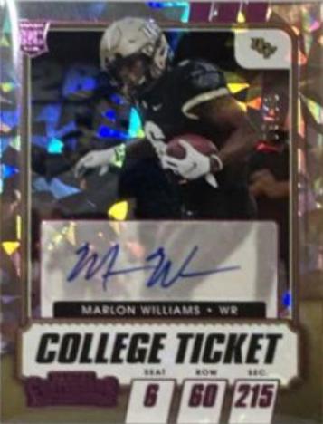 Marlon Williams [Autograph Pink Cracked Ice] #310
