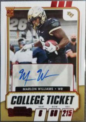 Marlon Williams [Autograph Red] #310