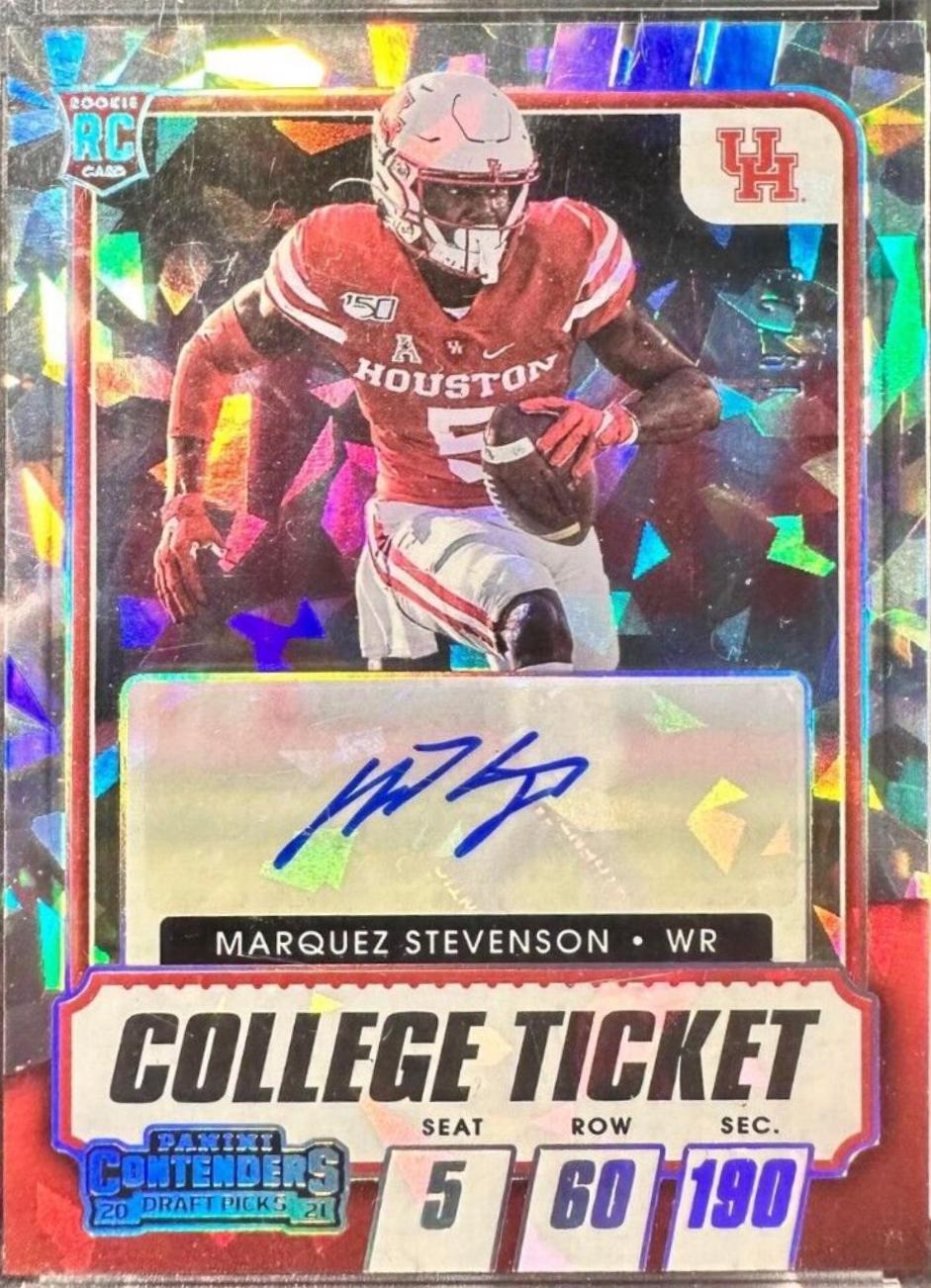 Marquez Stevenson [Autograph Cracked Ice Ticket] #184