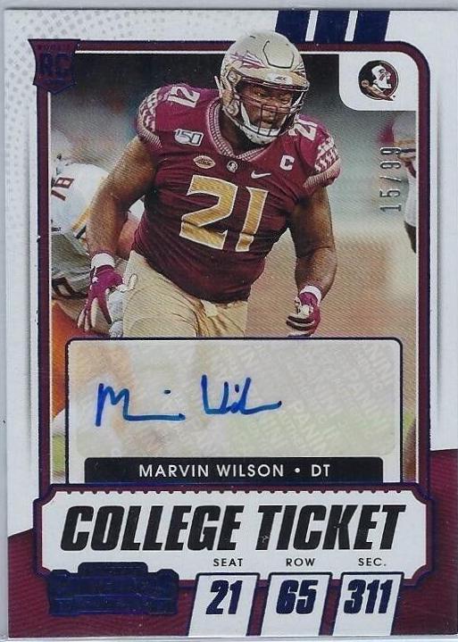Marvin Wilson [Autograph Blue] #167