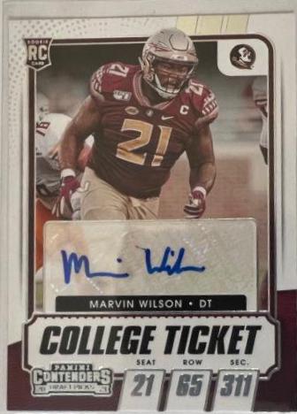 Marvin Wilson [Autograph Campus Ticket] #167