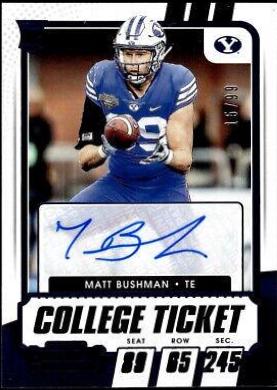 Matt Bushman [Autograph Bowl Championship Ticket] #171