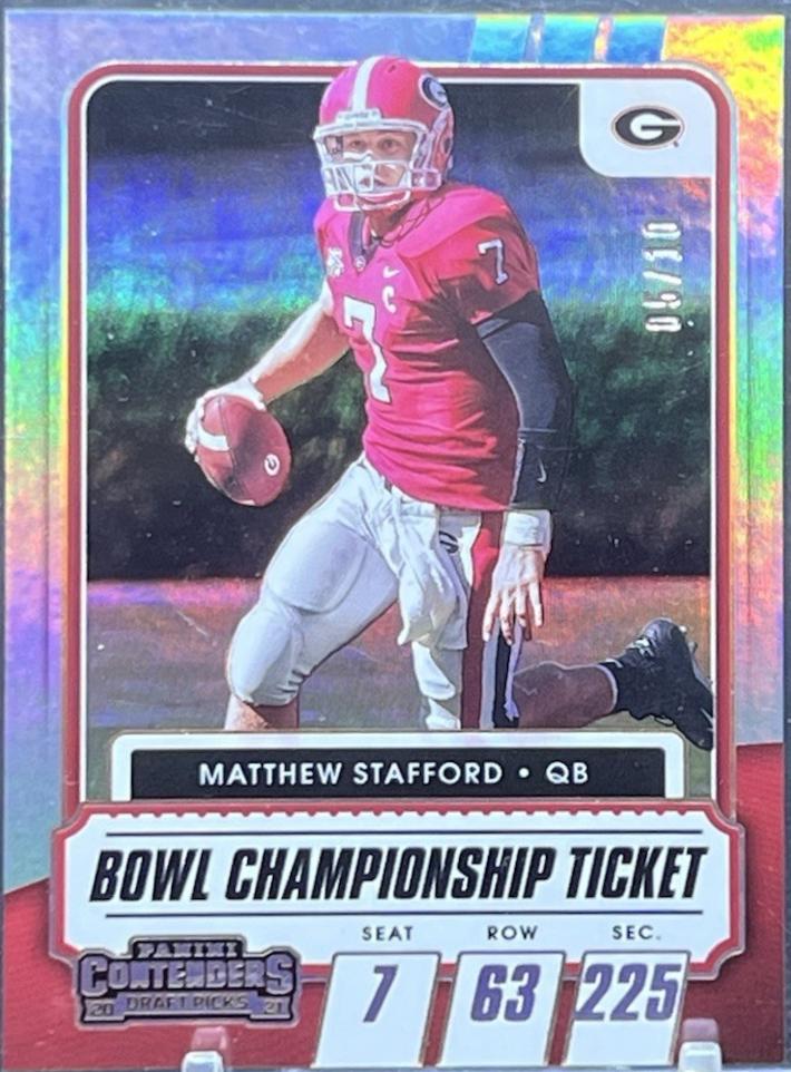Matthew Stafford [Bowl Championship Ticket] #9