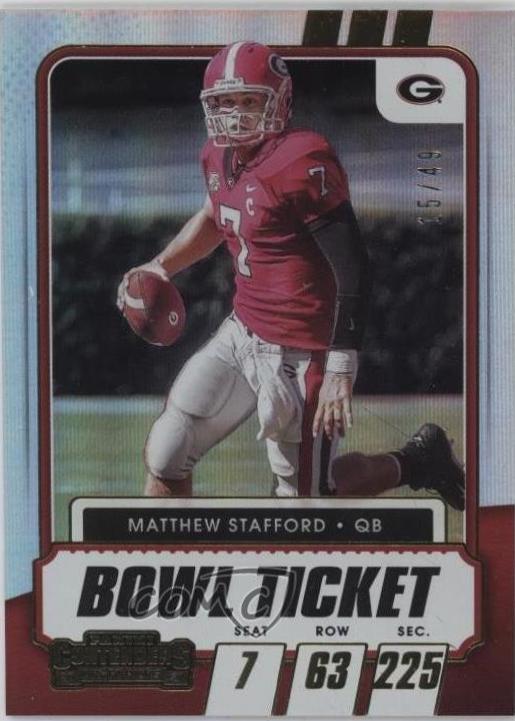 Matthew Stafford [Bowl Ticket] #9