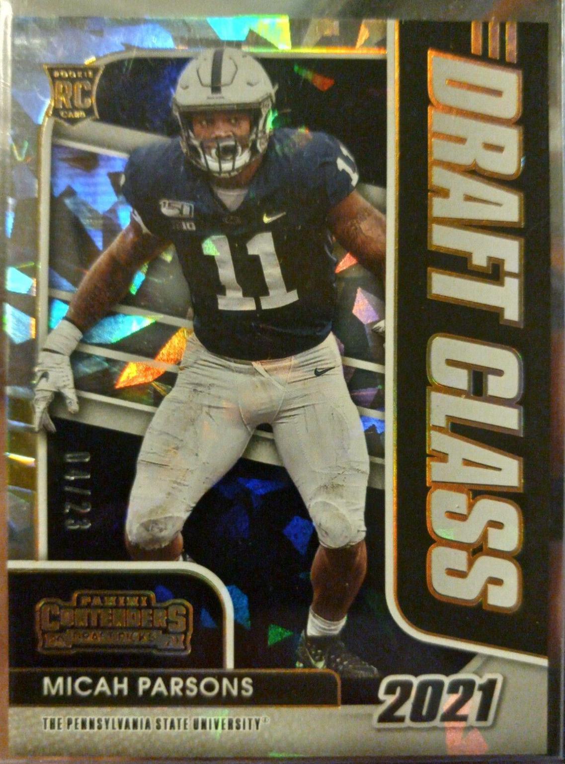 Micah Parsons [Autograph Red Cracked Ice] #150