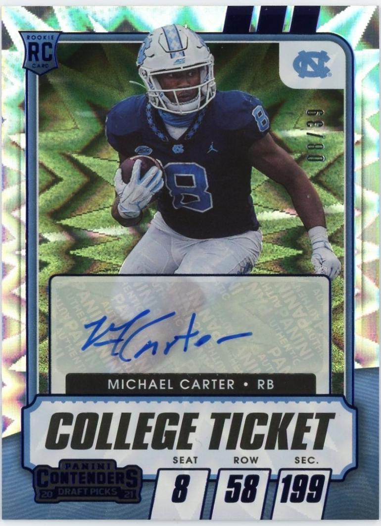 Michael Carter [Autograph Blue Explosion] #140