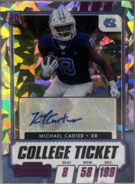 Michael Carter [Autograph Cracked Ice Ticket] #140