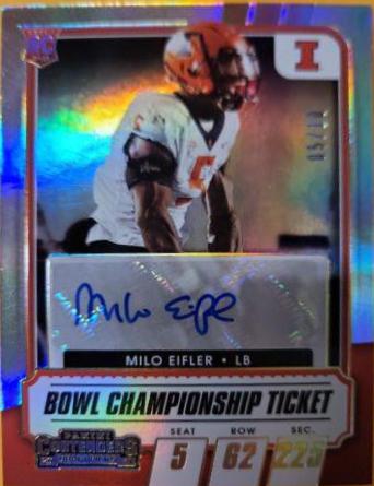 Milo Eifler [Autograph Bowl Championship Ticket] #267