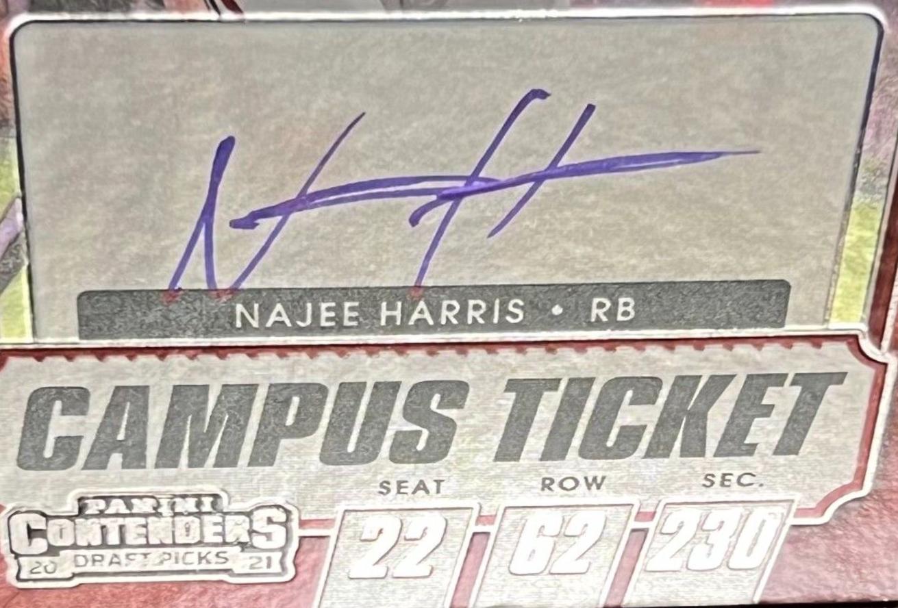 Najee Harris [Autograph Campus Ticket] #109C