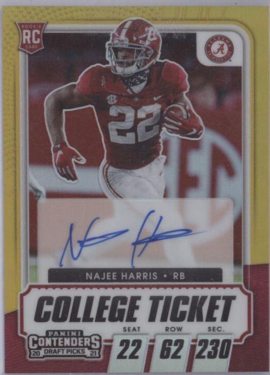 Najee Harris [Autograph Premium Gold] #109