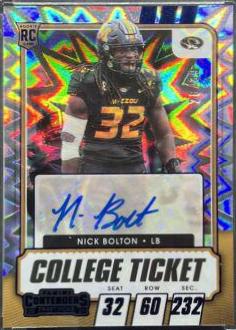 Nick Bolton [Autograph Blue Explosion] #159