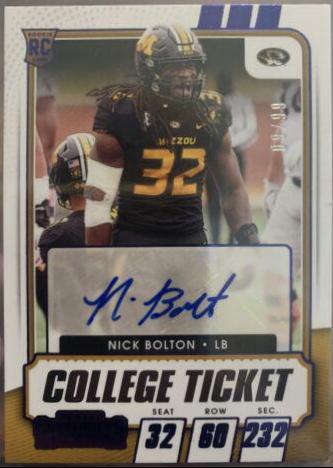Nick Bolton [Autograph Blue] #159