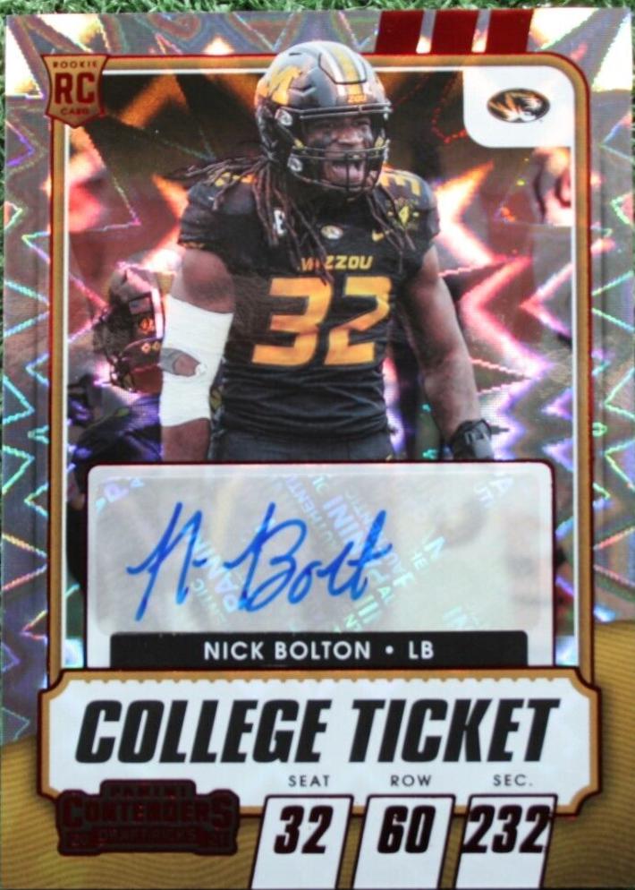 Nick Bolton [Autograph Red Explosion] #159