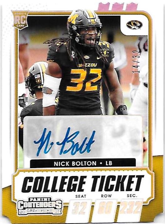 Nick Bolton [Autograph Stub] #159