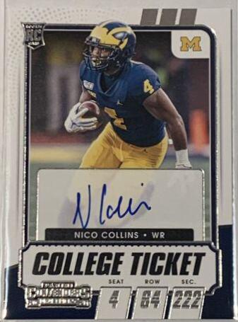 Nico Collins [Autograph Campus Ticket] #106