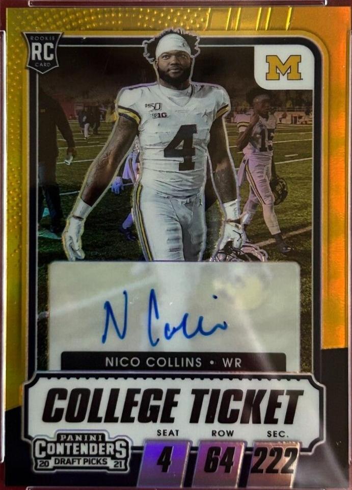 Nico Collins [Autograph Premium Gold] #106