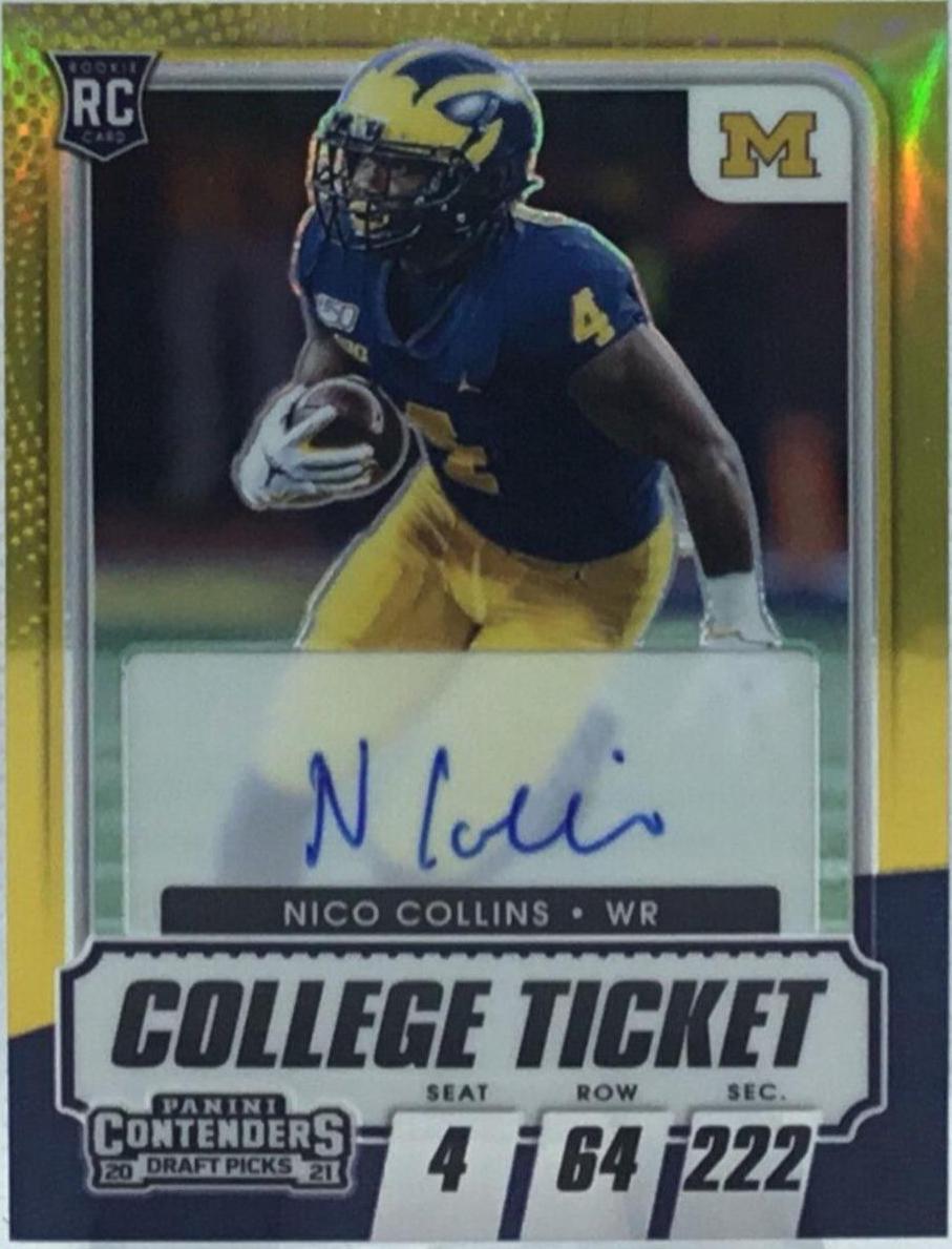 Nico Collins [Autograph Premium Gold] #106A